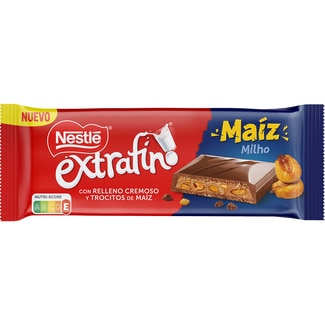 NESTLE EXTRAFINO Schokolade mit cremiger Füllung und Maisstückchen Tafel 84 g