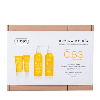 ZIAJA set de regalo Vitamin C.B3 Niacinamide con gel limpiador facial, tónico facial, sérum facial y crema facial de día