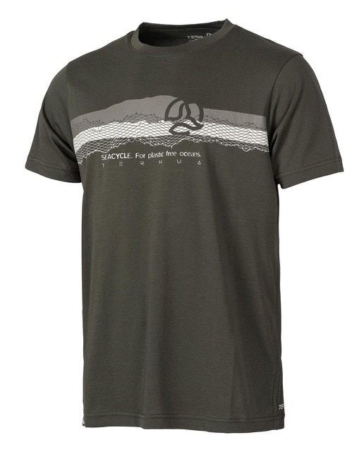 Camiseta hombre en manga corta y rayas