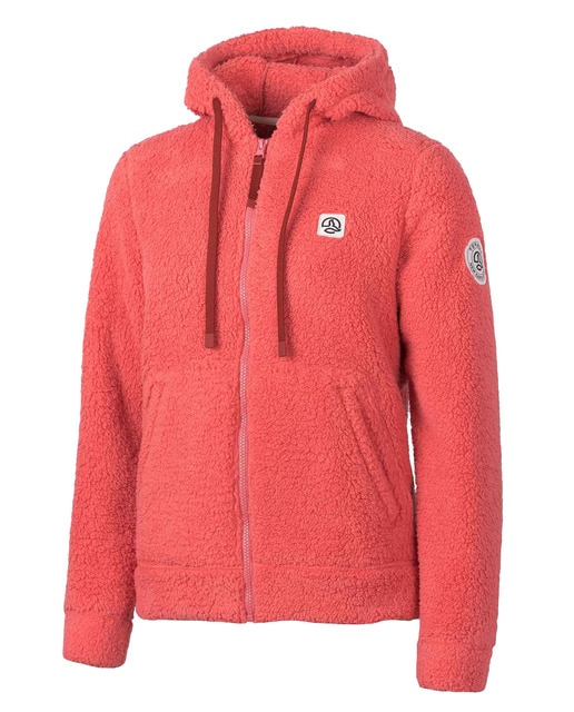 Chaqueta polar mujer con capucha