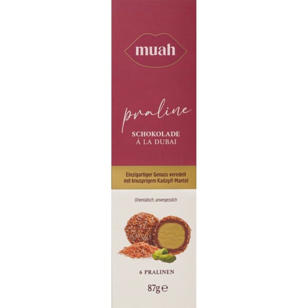 Konfekt Dubai-Pralinen mit Pistaziencreme Karton 87 g