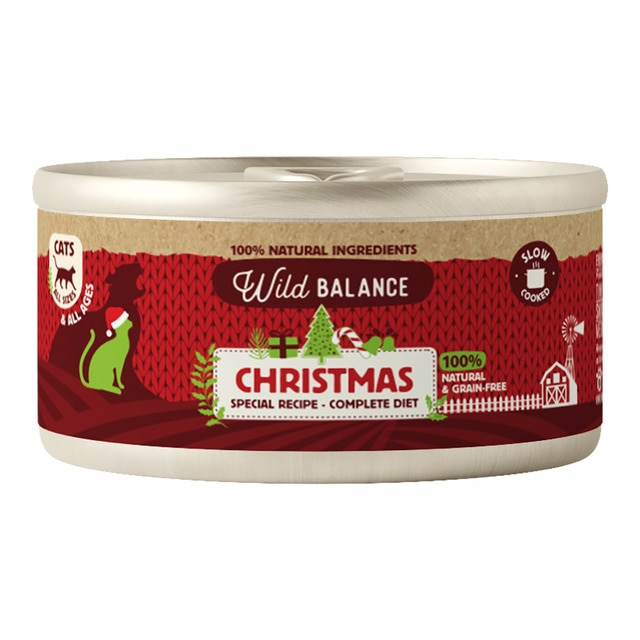 Wild Balance – Comida húmeda para gatos Wild Balance pollo ternera y pavo 120 g.