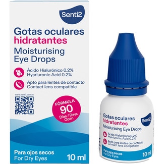 SENTI2 gotas oculares hidratantes apto para lentes de contacto bote 10 ml