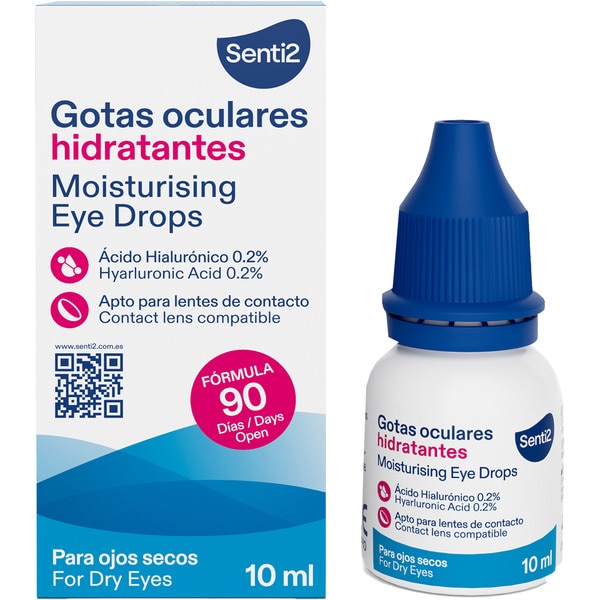 moisturising eye drops suitable for contact lenses can 10 ml