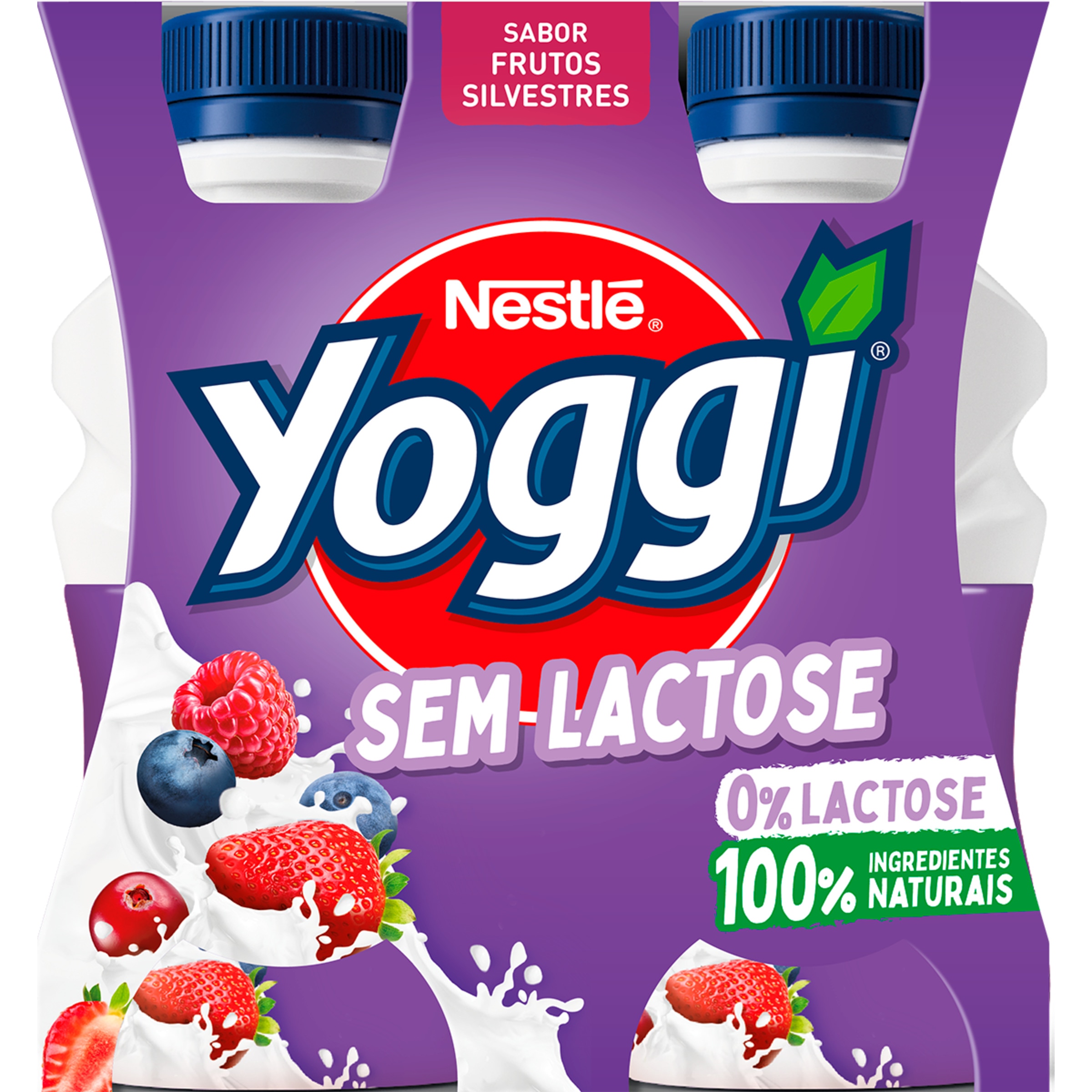 Iogurte Líquido de Frutos Silvestres sem Lactose Pack 4 embalagem | 160 g
