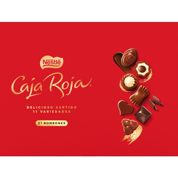 Bombons de Chocolate Caja Roja embalagem 189 g