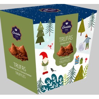 Arcadia Trufas de Cacau embalagem 150 g