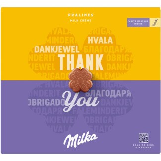 Milka Bombons Creme de Leite I Love embalagem 110 g