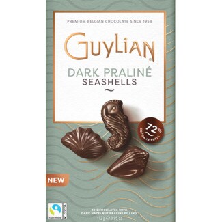 Guylian Bombons Frutos do Mar Chocolate Negro embalagem 112 g