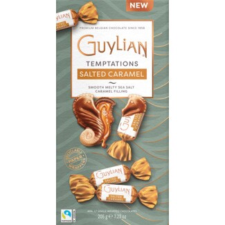 Guylian Frutos do Mar Temperations Caramelo Salgado embalagem 205 g