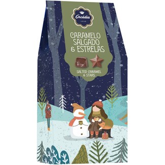 Arcádia Bombons de Caramelo Salgado Estrela de Natal embalagem 100 g