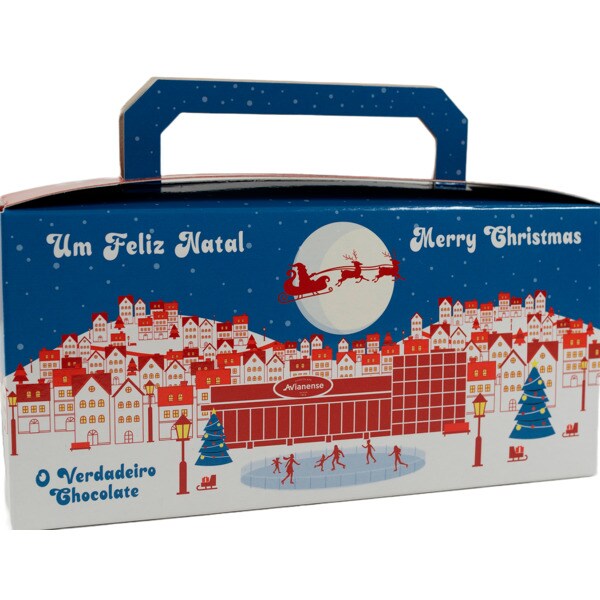 Conjunto Feliz Natal Verdadeiro Chocolate embalagem 85 g