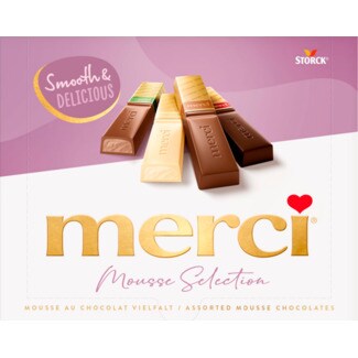 Merci Chocolates de Mousse de Chocolate embalagem 210 g