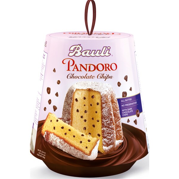 Pandoro de Chocolate Chips embalagem 750 g