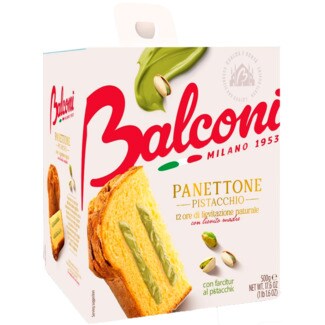 Balconi Panettone Pistacho embalagem 500 g