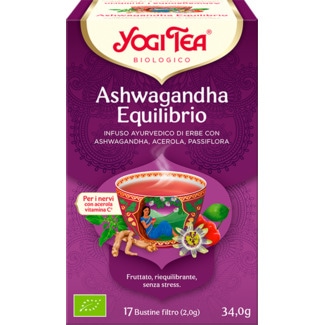Yogi Chá Bio Ashwagandha embalagem 17 unidades