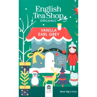 English Teashop Chá Coleção de Natal Earl Grey Baunilha embalagem 20 unidades