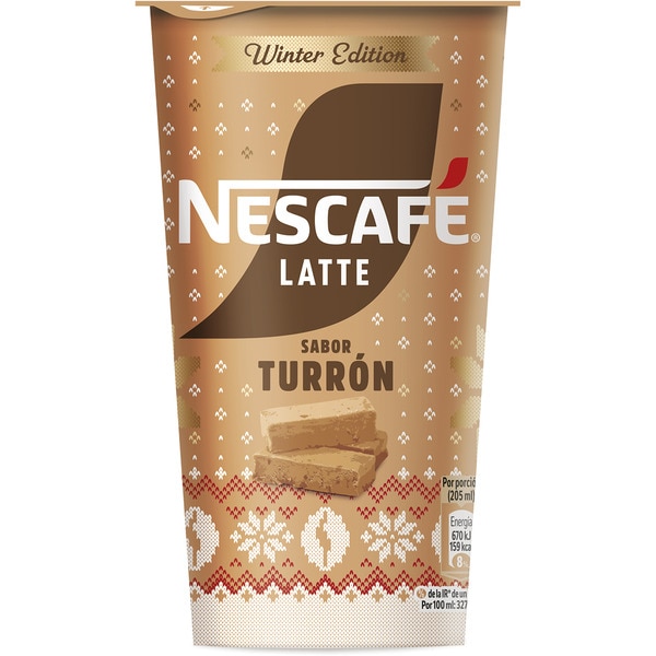 Turrón Kaffee-Milchgetränk Winter Edition Becher 205 ml