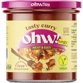 OHW VEGY salsa de curry vegana sin gluten y sin lactosa flask 280 g