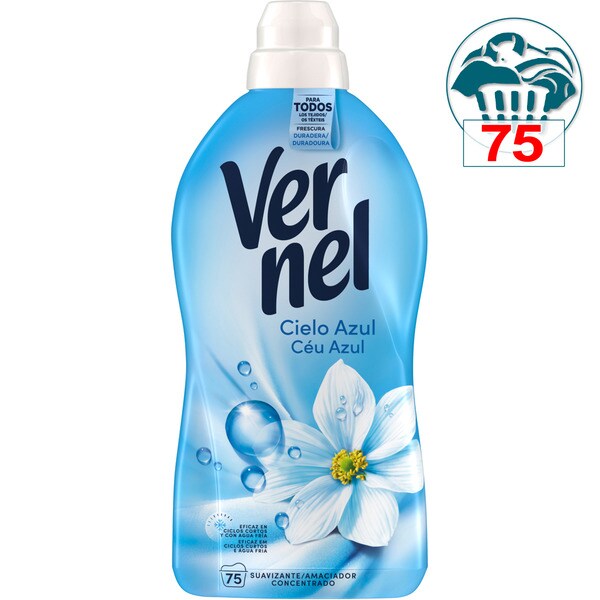 Blue Sky concentrated freshness fabric softener bottle 75 dose