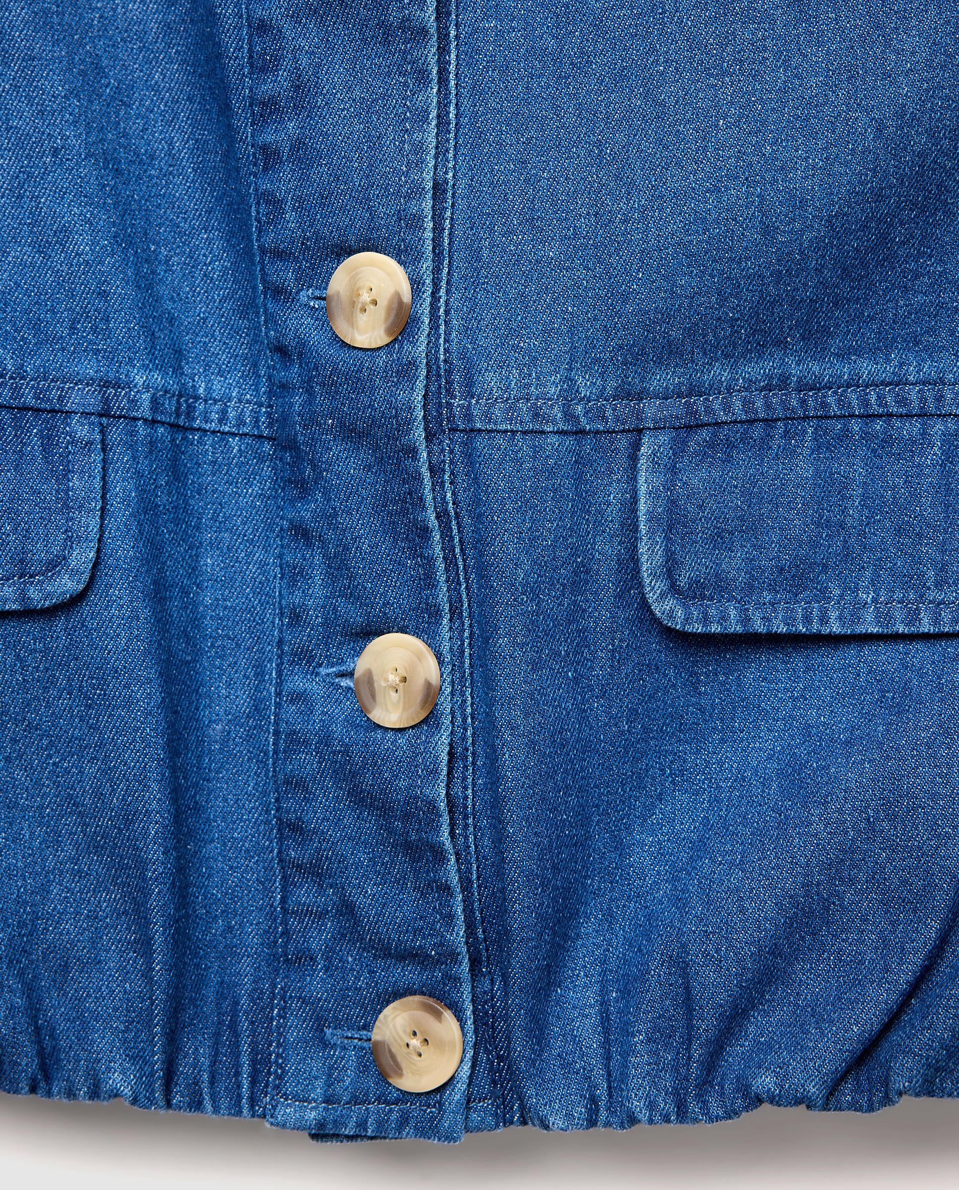 Chaleco de mujer denim Azul pálido-5