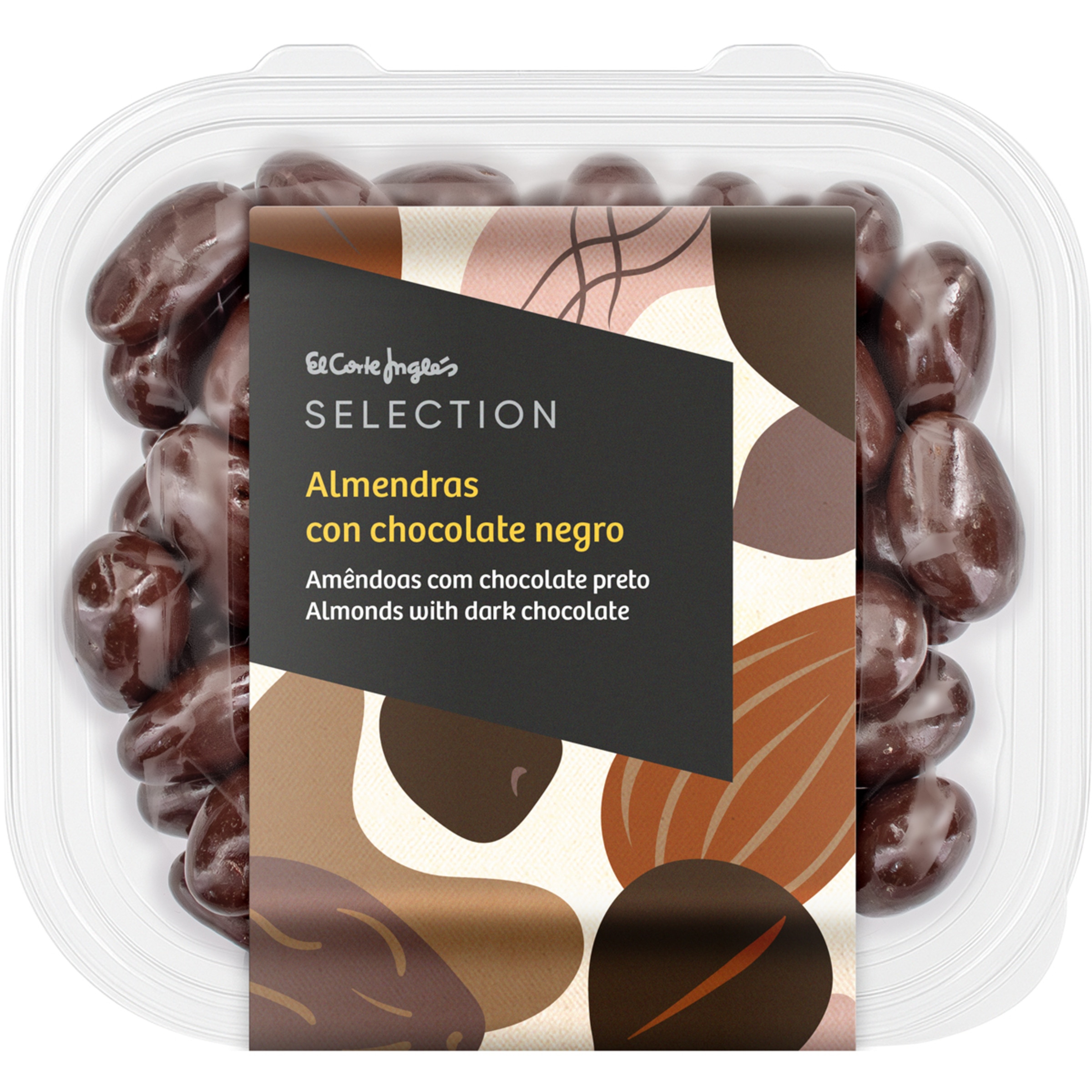 almendras con chocolate negro
