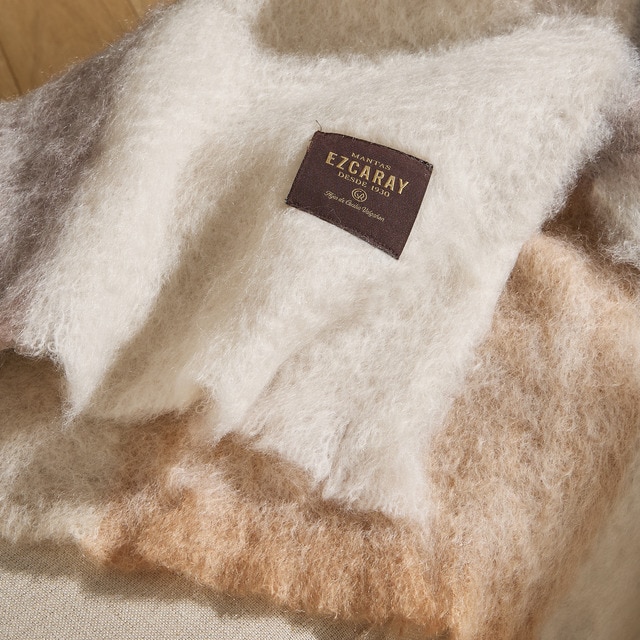Manta decorativa mohair Cuadro Mantas Ezcaray