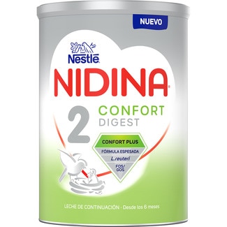 NESTLE NIDINA 2 leche en polvo de continuación infantil Confort Digest desde 6 meses tin 800 g