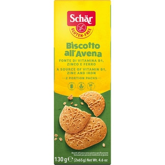 SCHAR galletas biscotto de avena hierro y zinc sin gluten envase 130 g
