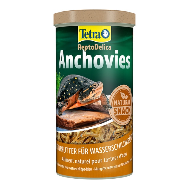 Tetra – Comida para tortugas acuáticas Tetra anchoas. Talla 1 Litro