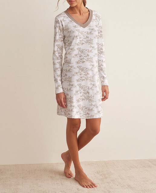Camisón de mujer manga larga