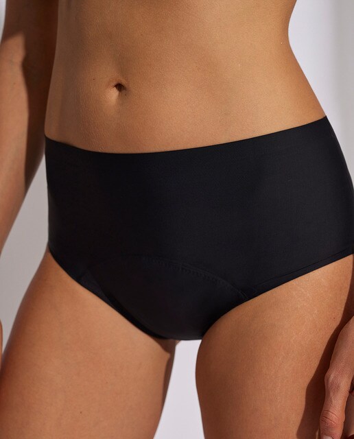 Braga menstrual de corte alto
