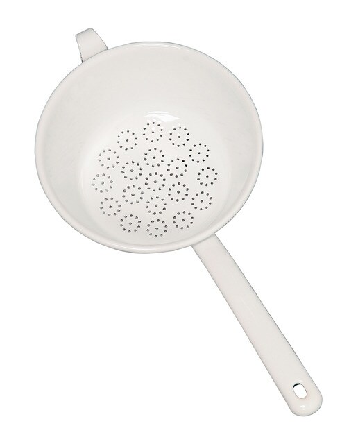 Colador con mango Emaille Riess