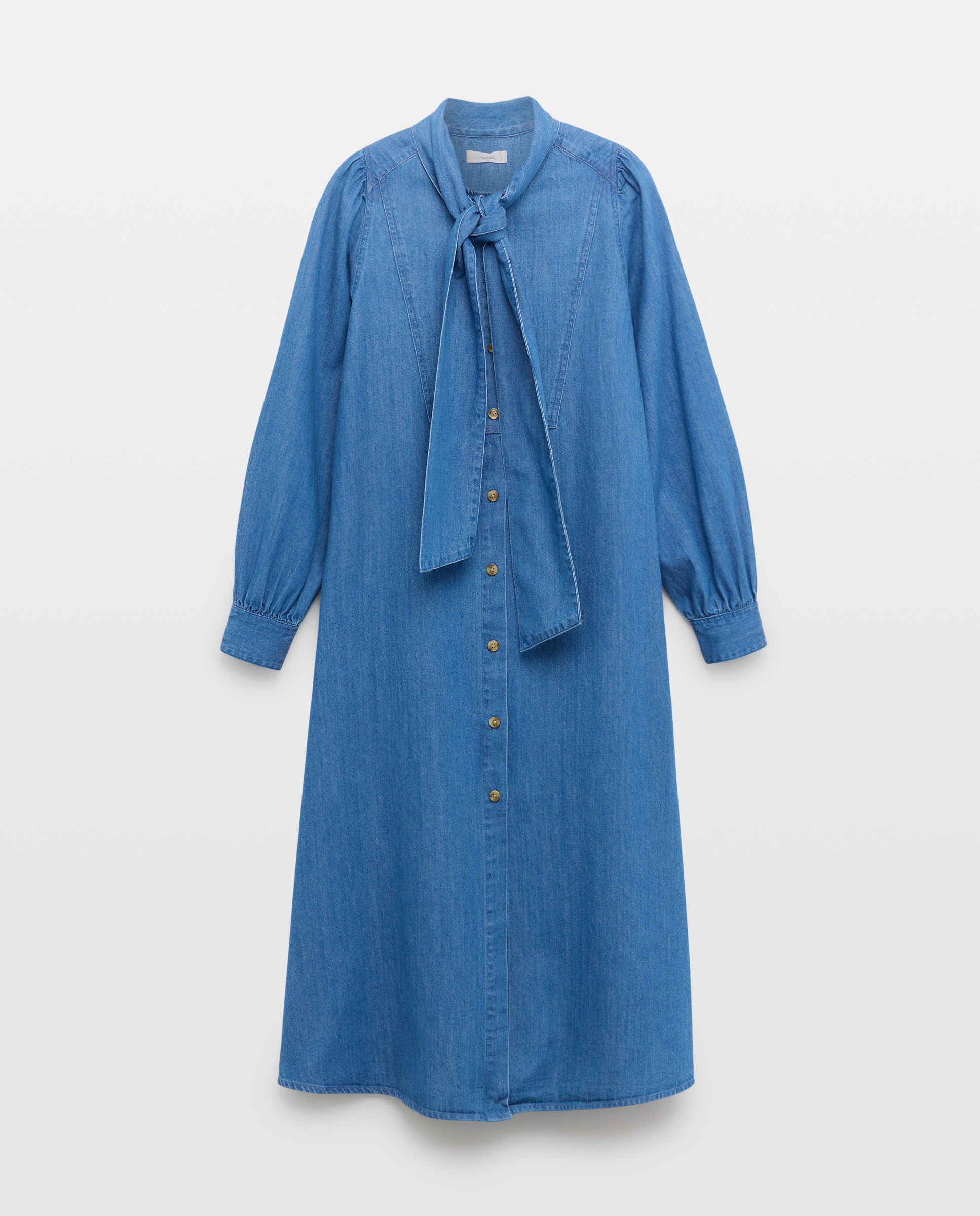 lazada denim dress Vestido light denim de mujer con lazada · Unit · El Corte Inglés