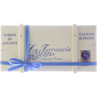LA TURRONERIA turrón duro de Alicante Calidad Suprema IGP Jijona elaboración artesanal caja 300 g