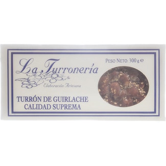 LA TURRONERIA turrón de guirlache Calidad Suprema elaboración artesana estuche 300 g