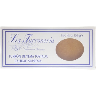 LA TURRONERIA turrón de yema tostada Calidad Suprema elaboración artesana estuche 300 g