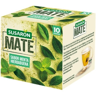SUSARON mate sabor menta hierbabuena caja 10 sobres