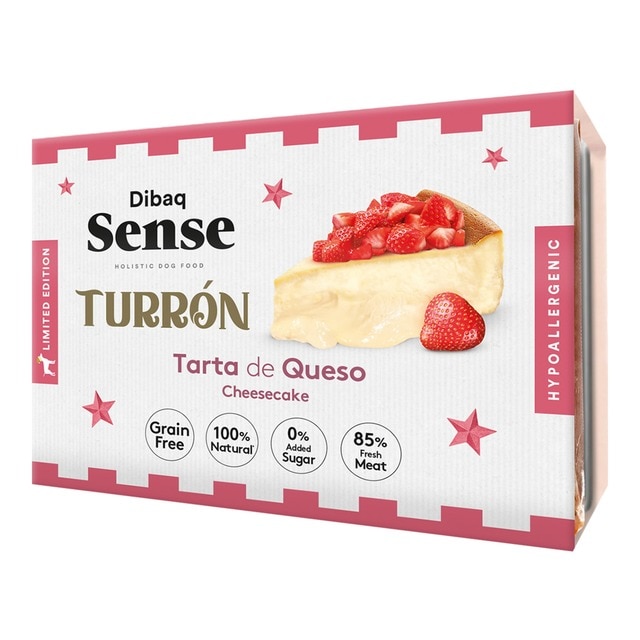 Dibaq Sense – Alimento complementario para perros adultos Dibaq Sense turrón tarta de queso grain free 185 g.