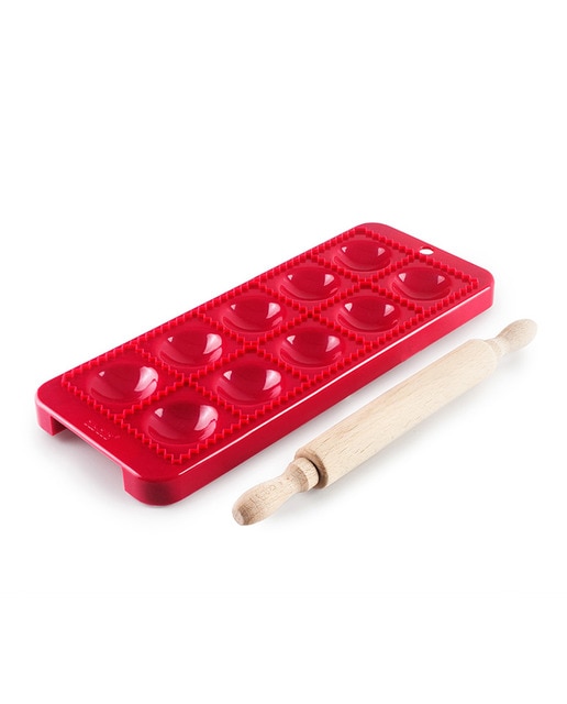 Molde ravioli redondo + rodillo