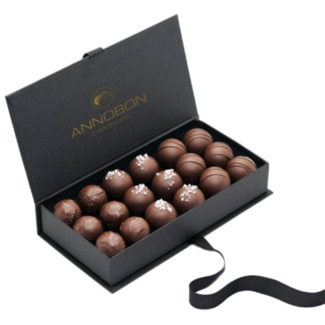 Annobon Trufas de Chocolate 18 unidades Gift Pack embalagem 198 g