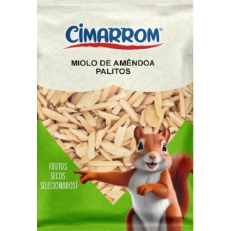 Cimarrom Miolo de Amêndoas Palitos embalagem 100 g