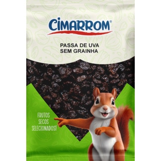 Cimarrom Passas Uvas Pretas sem Grainha embalagem 150 g