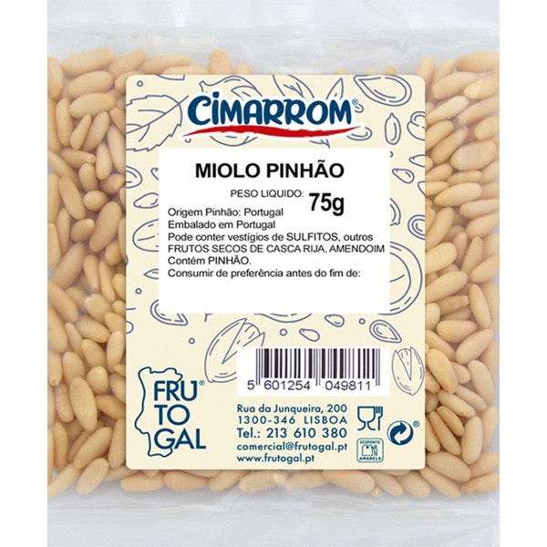 Miolo de Pinhão embalagem 75 g