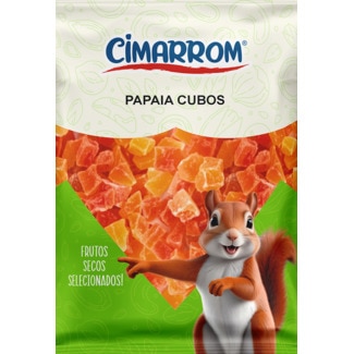 Cimarrom Papaia em Cubos embalagem 150 g