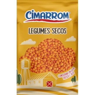 Cimarrom Lentilhas Vermelhas Secas embalagem 350 g