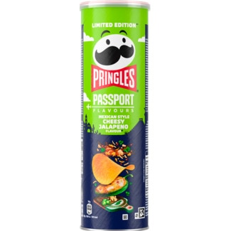 Pringles Aperitivo Batatas Pimento Mexicano embalagem 165 g