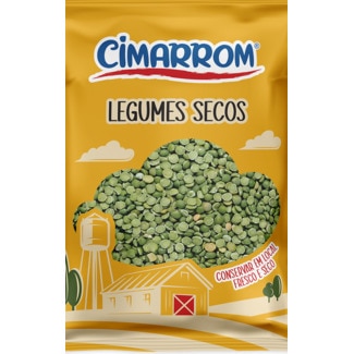 Cimarrom Ervilhas Metades Secas embalagem 500 g