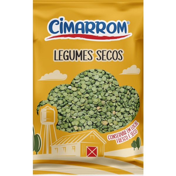 Ervilhas Metades Secas embalagem 500 g