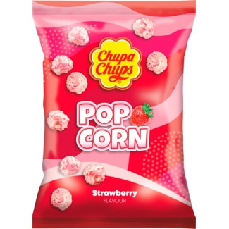 Chupa Chups Pipocas sabor Morango embalagem 90 g